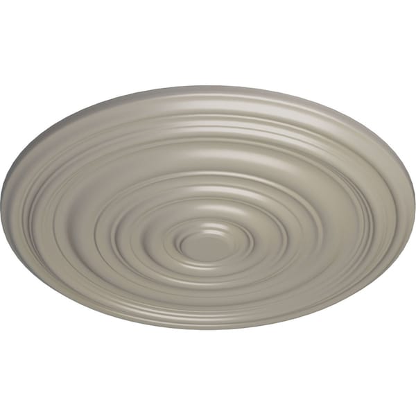 Carton Ceiling Medallion (For Canopies Up To 2 5/8), Hand-Painted Pearl White, 12 5/8OD X 1P